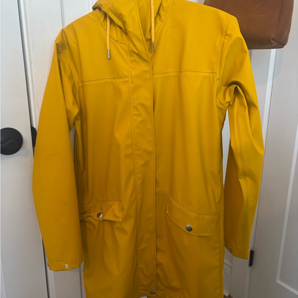 Yellow Hooded Raincoat